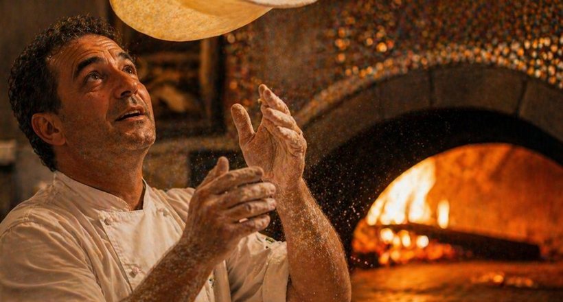 Pizzaiolo aus Italien